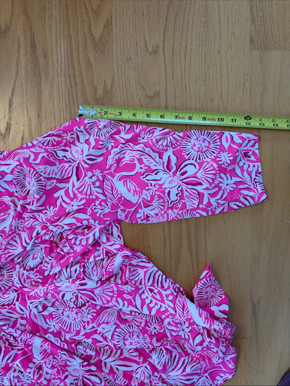 Lilly Pulitzer Dianne Knit Robe S/M Passion Fruit Pink Absolutely Flamazing - Picture 5 of 11